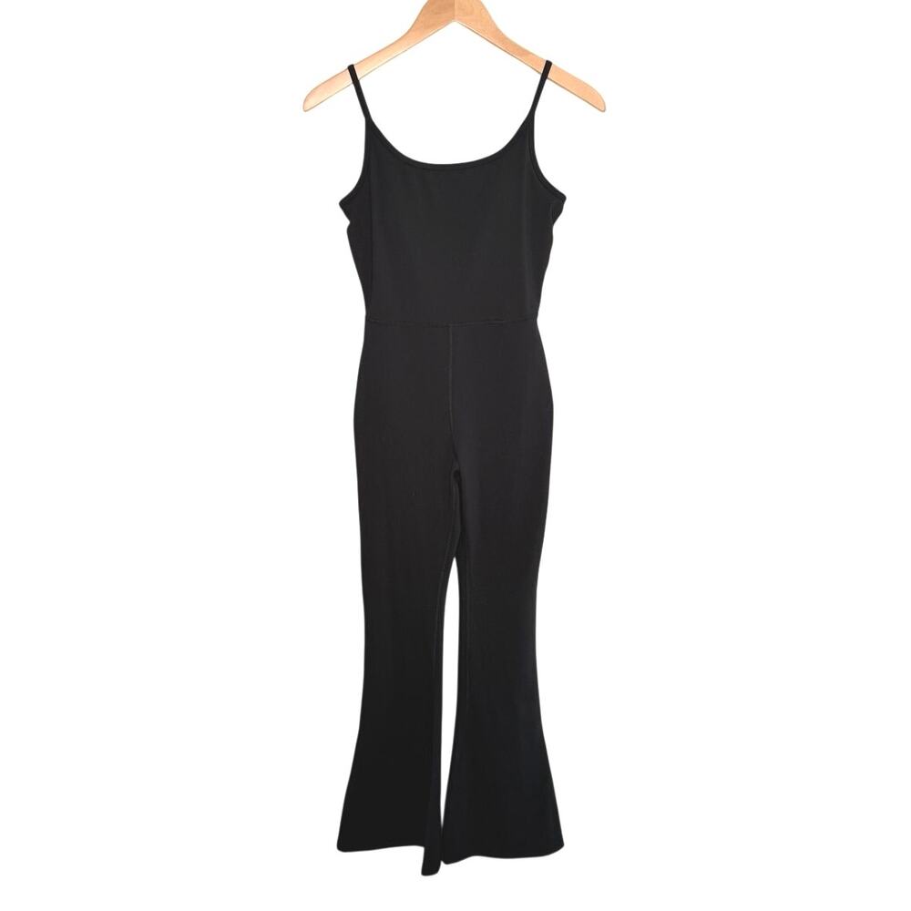 YOGALICIOUS Lux Scarlett flare jumpsuit size small black